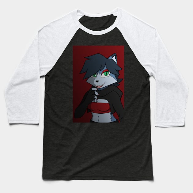 Azura Grin Baseball T-Shirt by Firestorm Fox